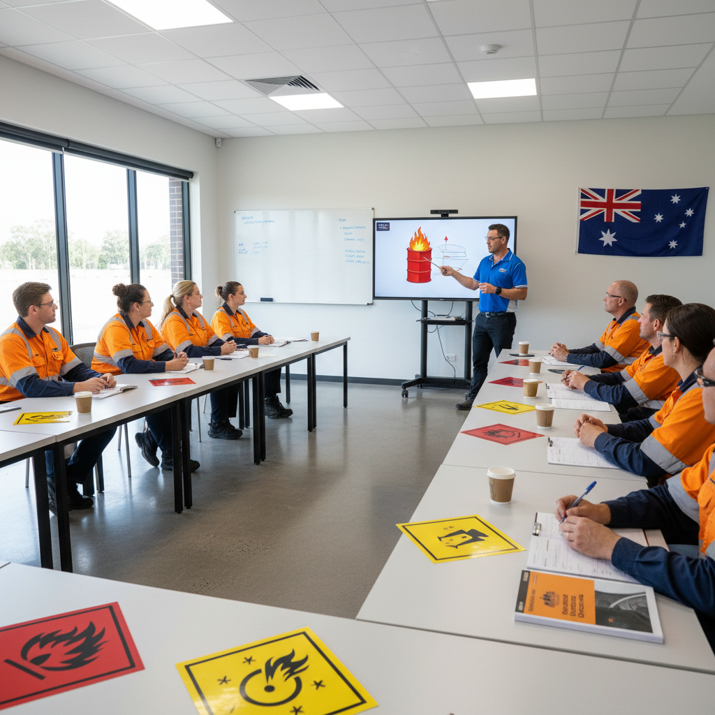 dangerous goods training classroom instructor Wetherill Park Western Sydney NSW