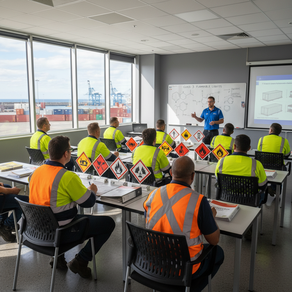dangerous goods training classroom instructor Wollongong NSW Illawarra TLILIC0001