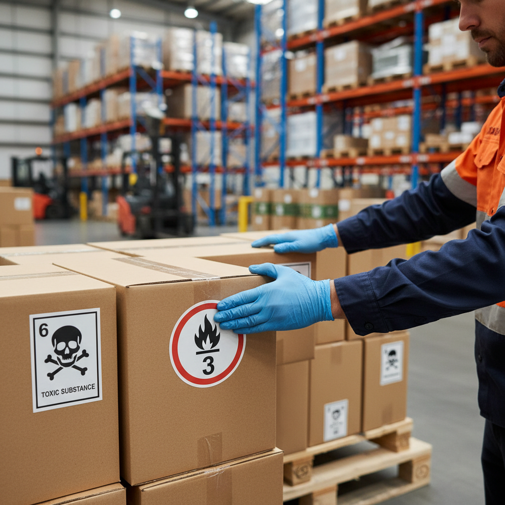 prepare dangerous goods transport NSW labelling packages hazard classes