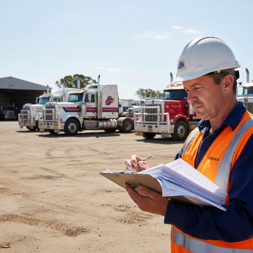 transport compliance checklist NSW logistics manager depot heavy vehicle